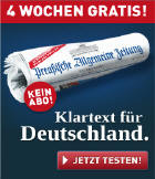 Preuische Allgemeine Zeitung - Klartext fr Deutschland - 4 Wochen gratis testen - hier Klicken!