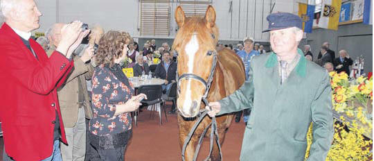 Trakehner-Stute Lisa liebt offenbar den Beifall.