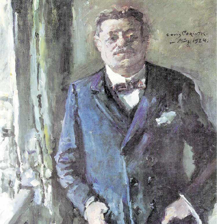 So sah ihn 1924 der ostpreußische Künstler Lovis Corinth im Jahre 1924: Porträt des Reichspräsidenten Friedrich Ebert (Ausschnitt)