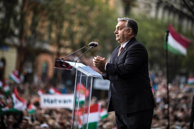 Premier Viktor Orbán nutzte die Gelegenheit, um seine Anhänger bereits auf den bevorstehenden EP-Wahlkampf einzustimmen. (Foto: Facebook / Orbán Viktor)