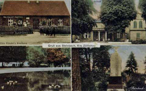 Alte Postkarte von Steinbach