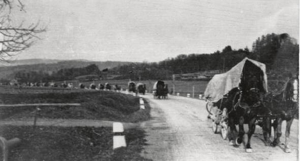 Immerhin nicht bei Eis und Klte: Viele Donauschwaben wurden zur Osterzeit 1945 aus ihrer Heimat vertrieben.