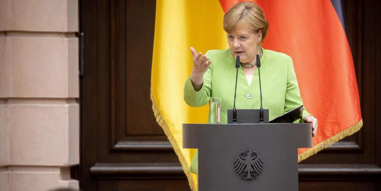 Angela Merkel bei der Gedenkstunde der Bundesregierung für die Opfer von Flucht und Vertreibung am 20.06.2018