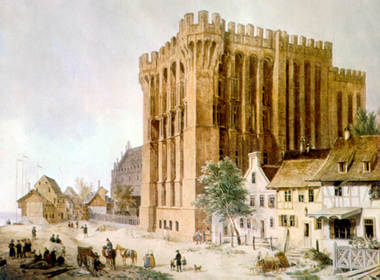 Das Schlo Marienburg. Hochmeisterpalast - Domenico Quaglio, um 1850, l auf Leinwand