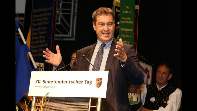 Der Bayerische Ministerprsident Dr. Markus Sder beim 70. Sudetendeutschen Tag 2019 in Regensburg